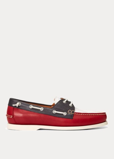 Men's Polo Ralph Lauren Merton Leather Boat Shoes | 542906XSK